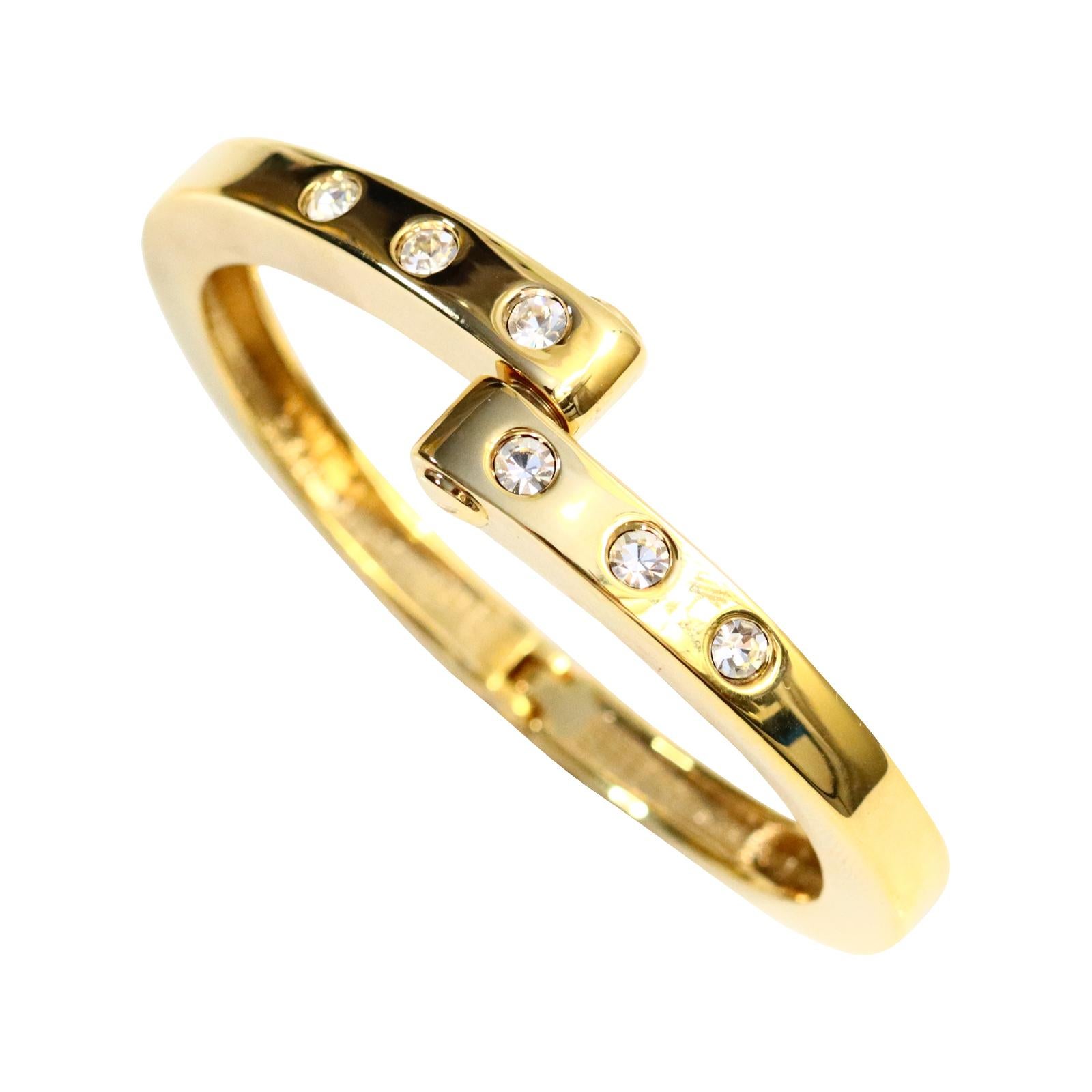 Vintage-Armband aus Gold und Diamanten mit Verschluss, ca. 1990er Jahre 1