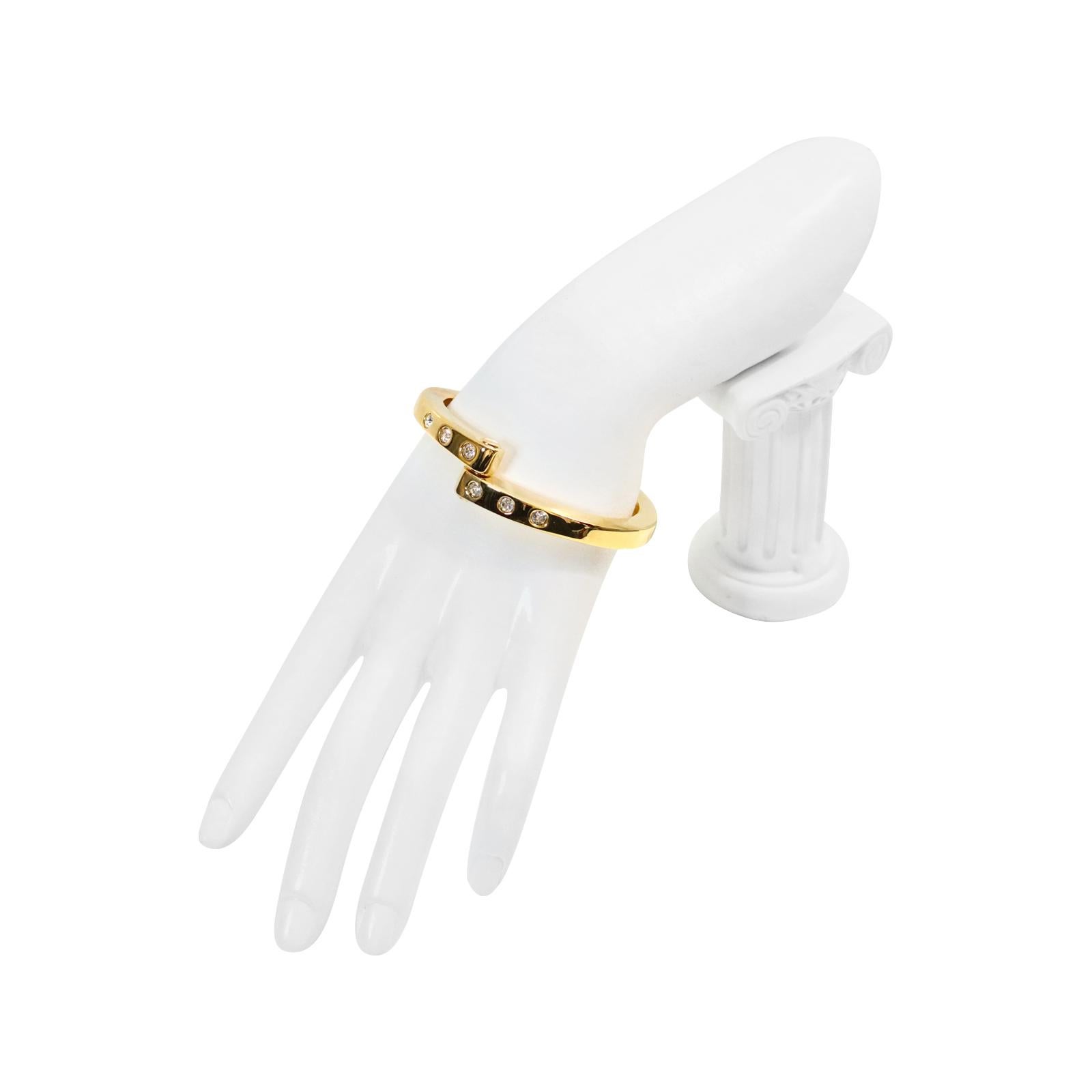 Vintage-Armband aus Gold und Diamanten mit Verschluss, ca. 1990er Jahre 2