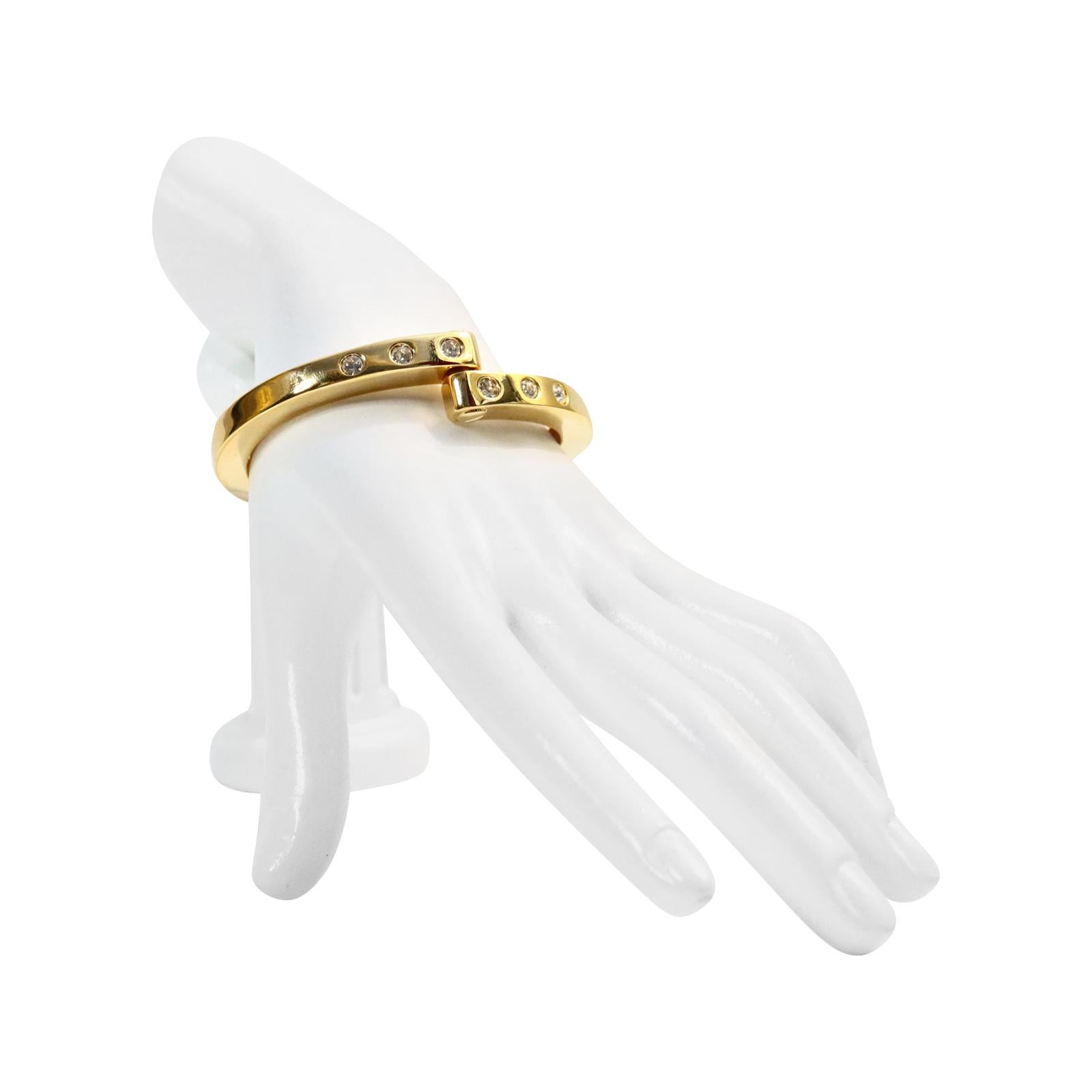 Vintage-Armband aus Gold und Diamanten mit Verschluss, ca. 1990er Jahre 3