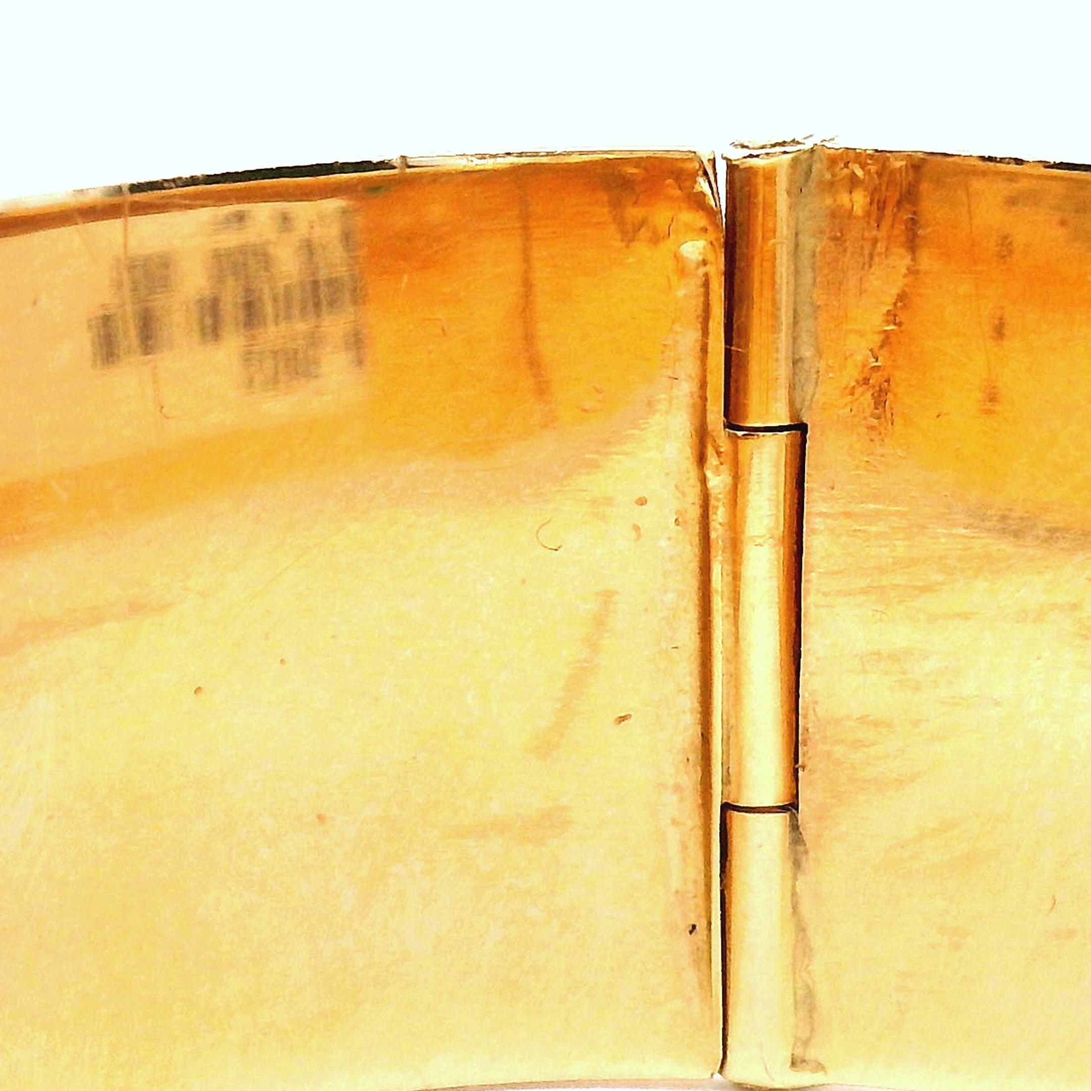 Vintage Gold und Jade Armreif Armband im Angebot 3