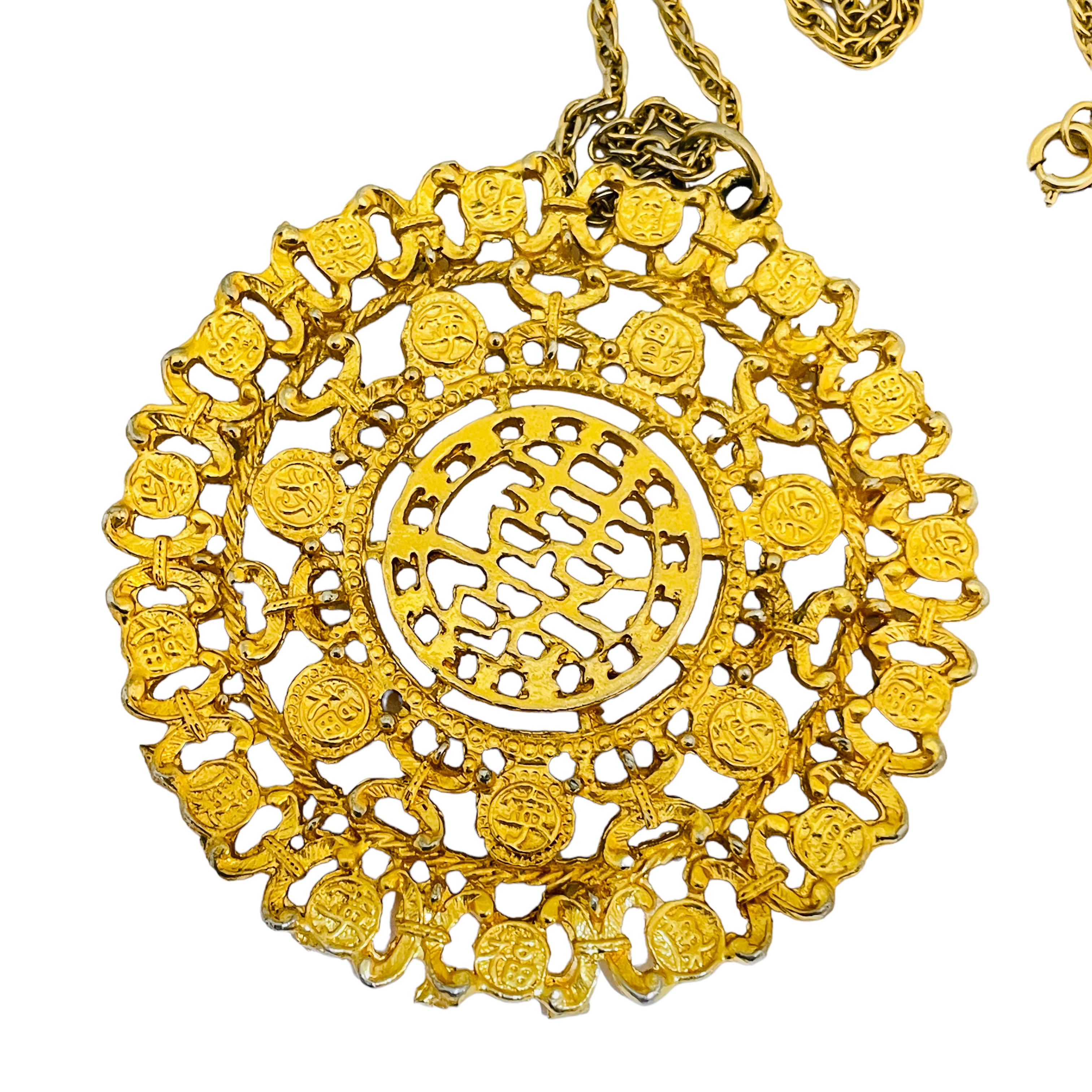 gold asian necklace