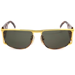 Vintage gold aviator sunglasses by Egon von Furstenberg, Italy 1980s