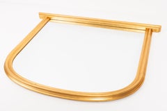 Vintage Gold Big Decorative Wood Fireplace Mirror, Italy, 1960s