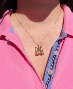 Charm Binocolo in oro vintage, 14K