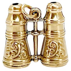 Charm Binocolo in oro vintage, 14K