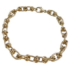 Vintage Gold Bracelet, Fancy Link Design, Circa 1990s