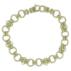 Vintage Gold Bracelet, Fancy Link Design