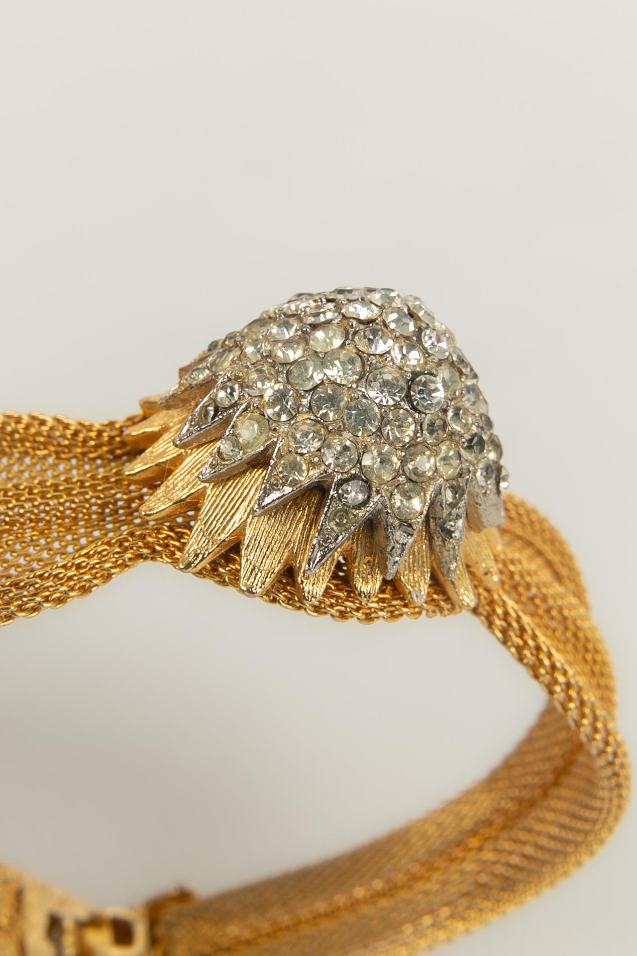 Vintage gold bracelet In Excellent Condition In SAINT-OUEN-SUR-SEINE, FR