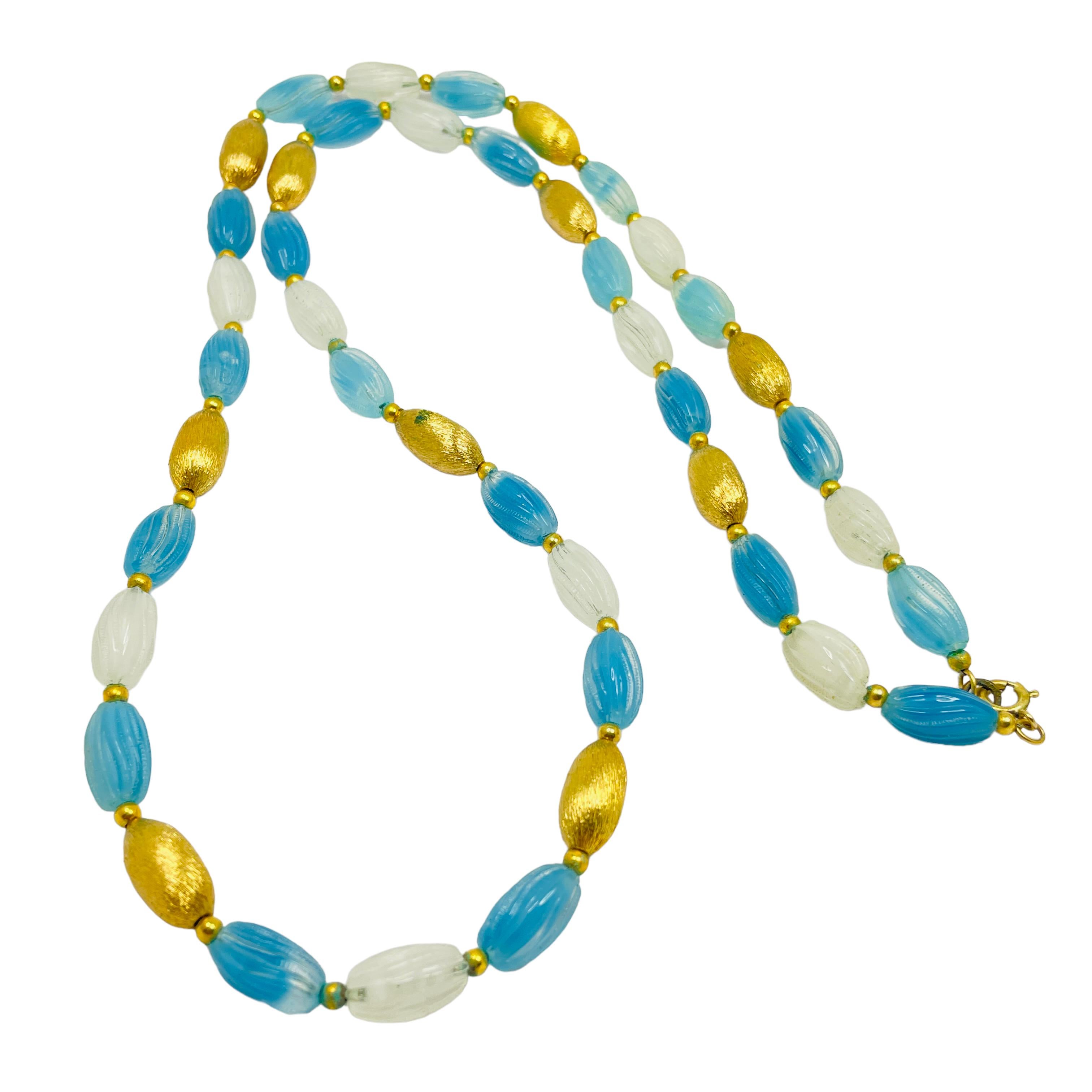 vintage glass bead necklaces