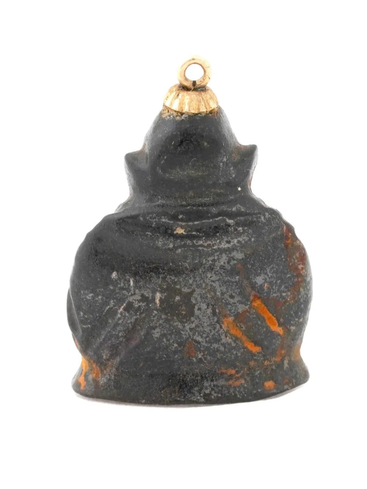 Vintage Gold geschnitzt hölzerne Buddha-Anhänger Damen im Angebot