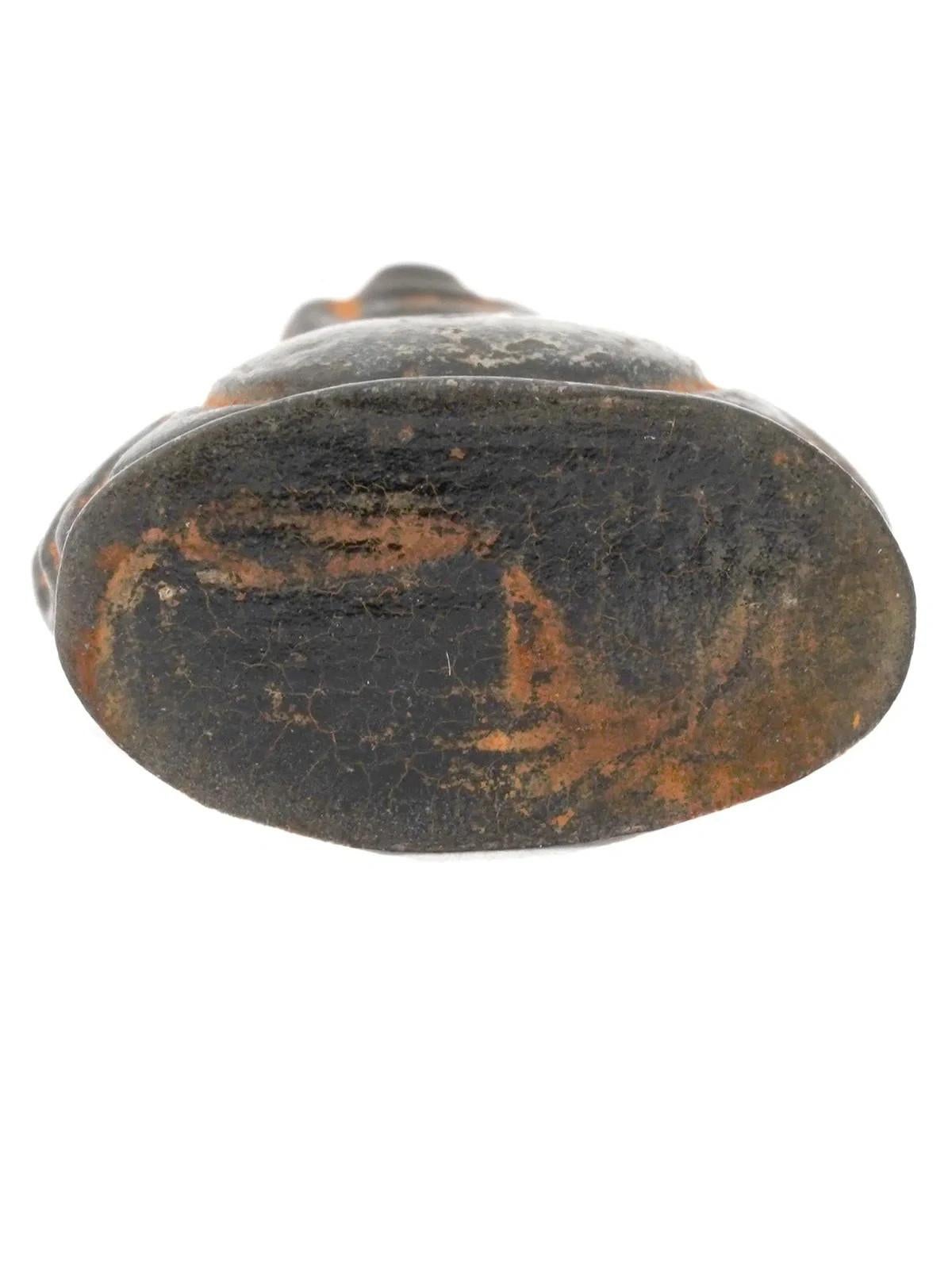 Vintage Gold geschnitzt hölzerne Buddha-Anhänger im Angebot 2