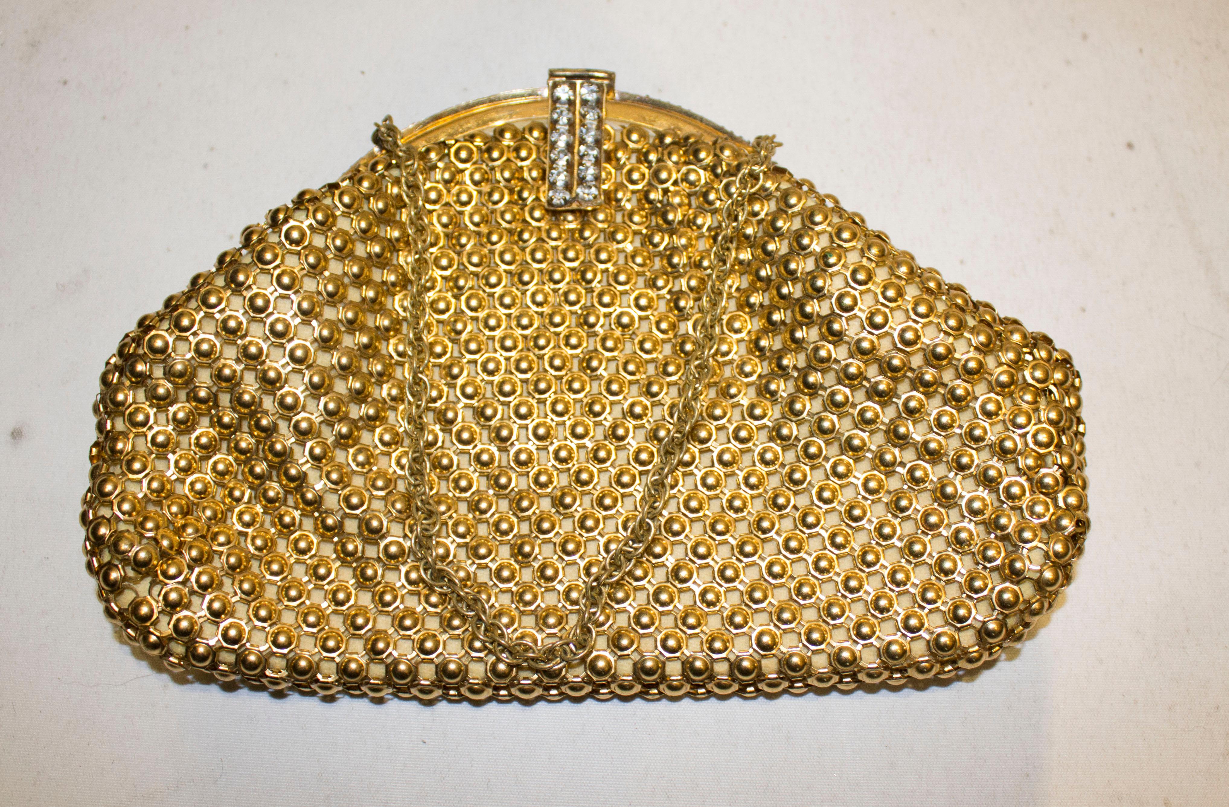 vintage chain link purse