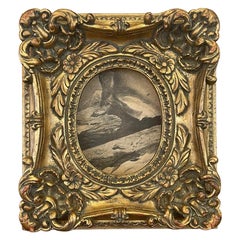 Vintage Gold Colored Open Center Frame