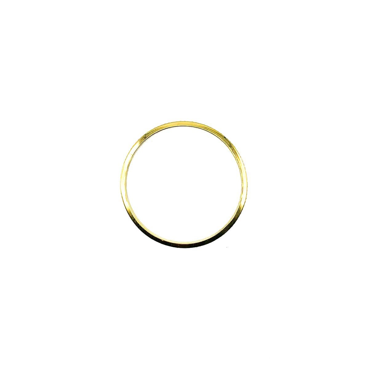 Bracelet jonc ligne vintage en cristal et or, années 1980 Unisexe en vente