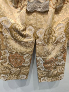 Vintage Gold damask coat in 18th-century style one size