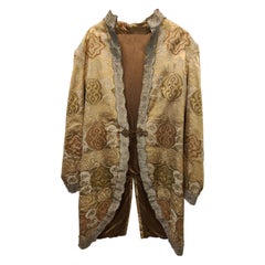 Vintage Gold damask coat in 18th-century style one size