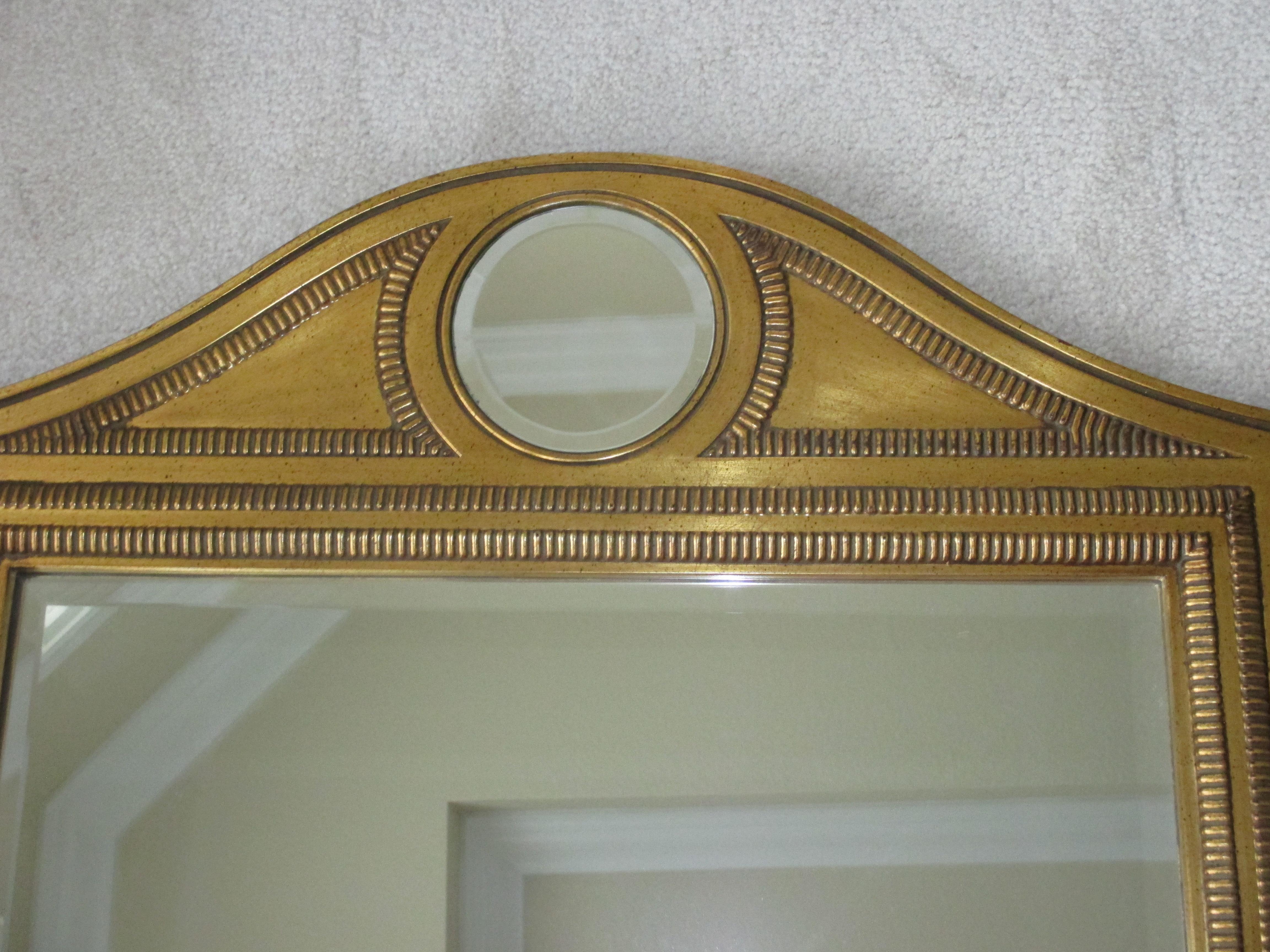 20th Century Vintage Gold Decorative Mirror For Sale