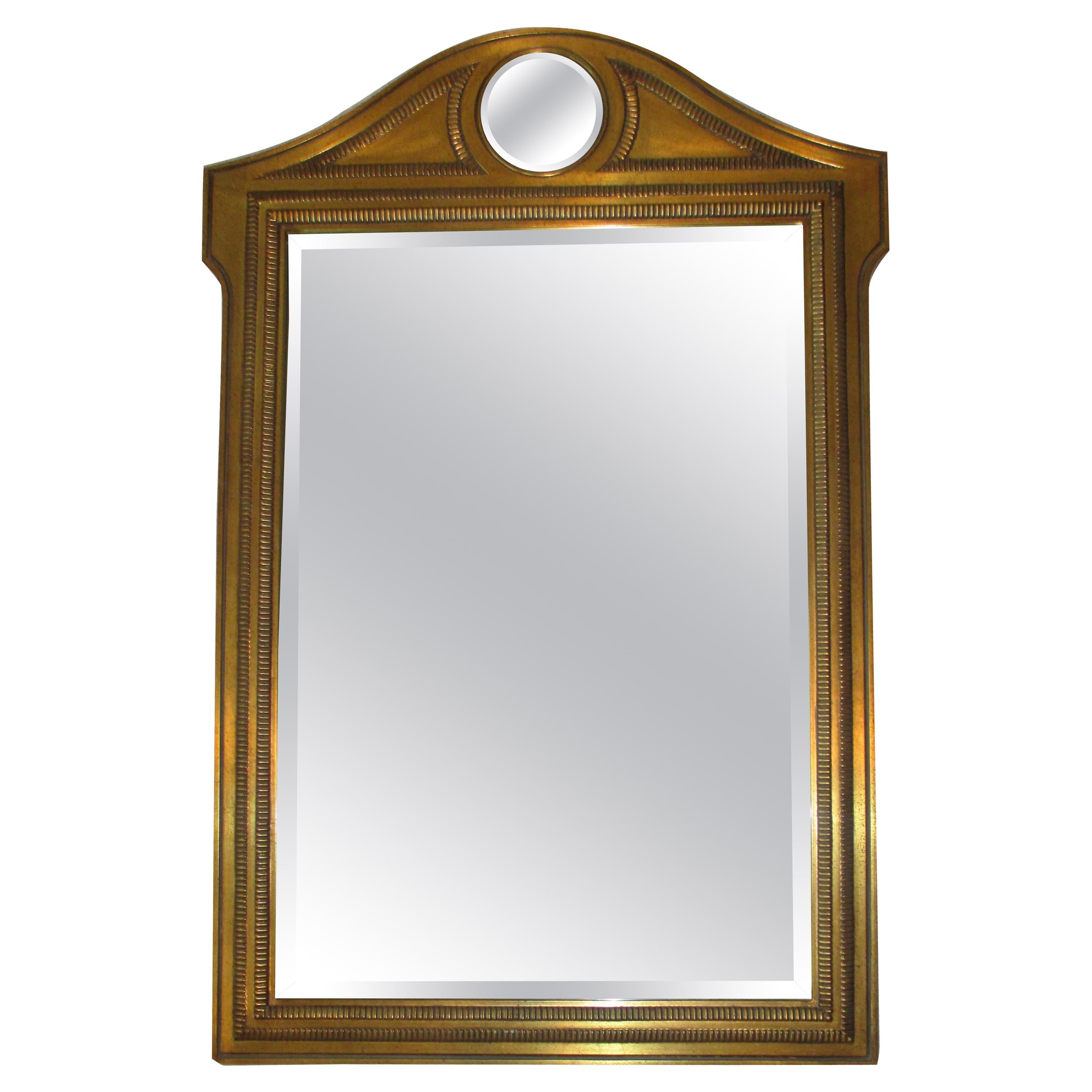 Vintage Gold Decorative Mirror For Sale