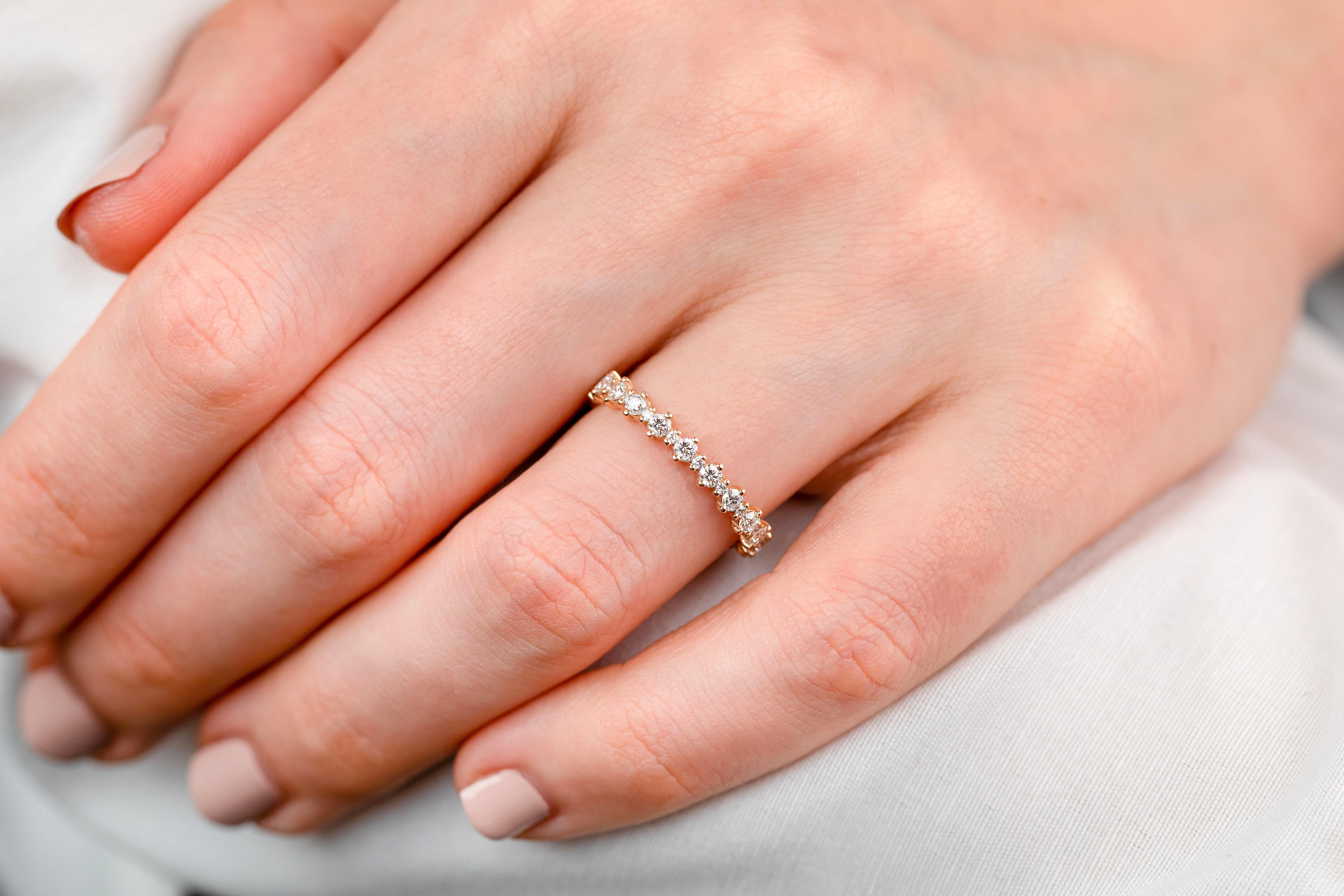 Anillo de compromiso de diamantes en oro vintage, alianza de boda, 0,42 ct alianza de boda en Nuevo estado para la venta en ISTANBUL, TR