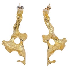 Orecchini d'oro vintage di Björn Weckström Anno 1972/73