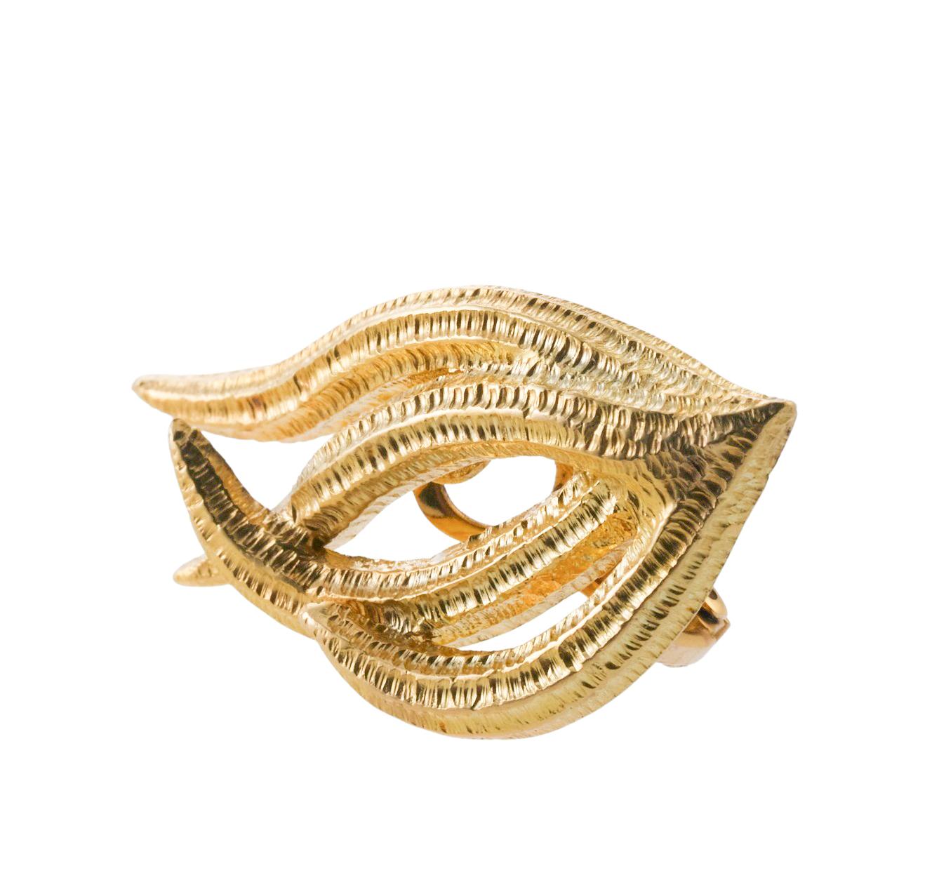 Vintage-Ohrringe aus Gold im Angebot 3