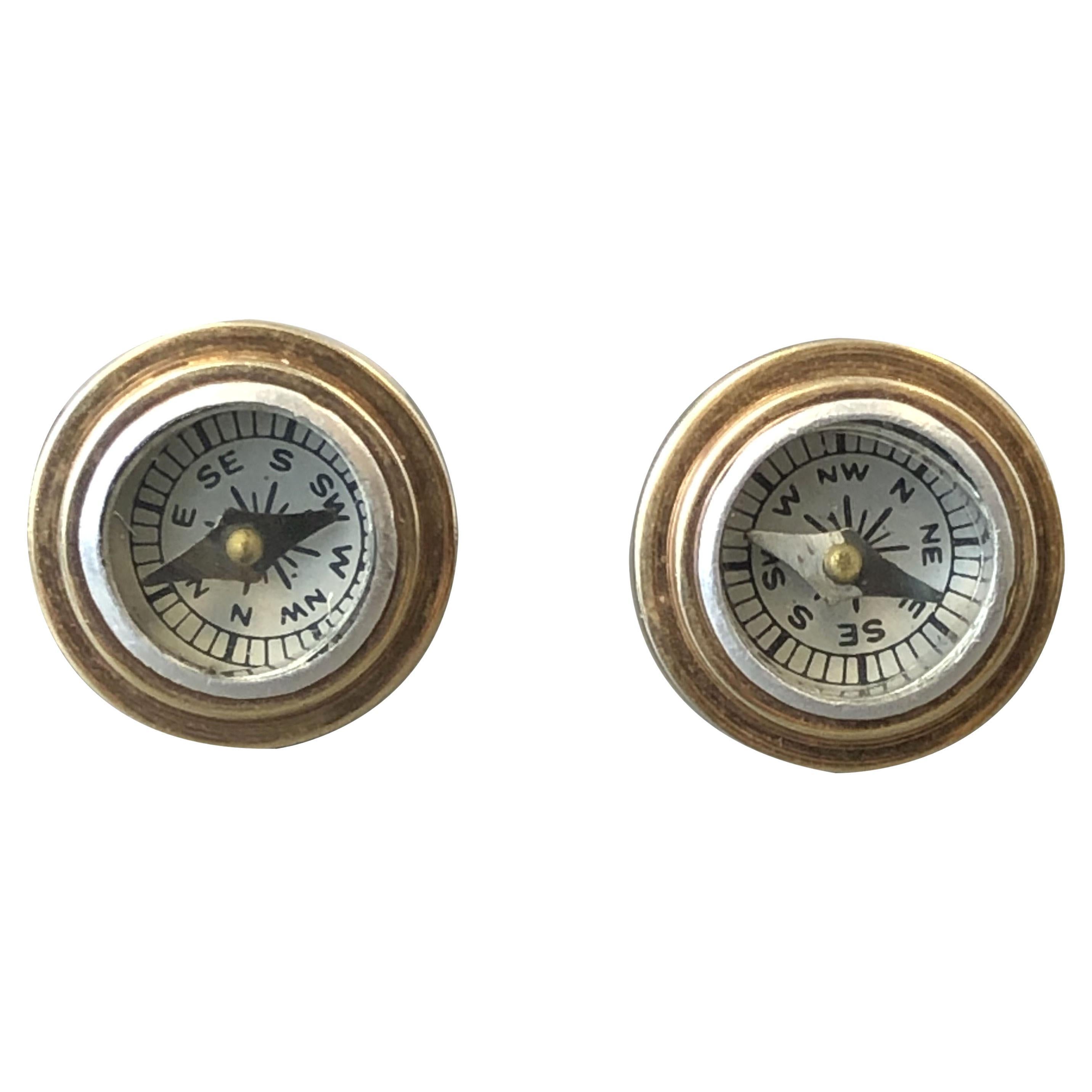 Vintage Gold Filled and Compass Cuff links