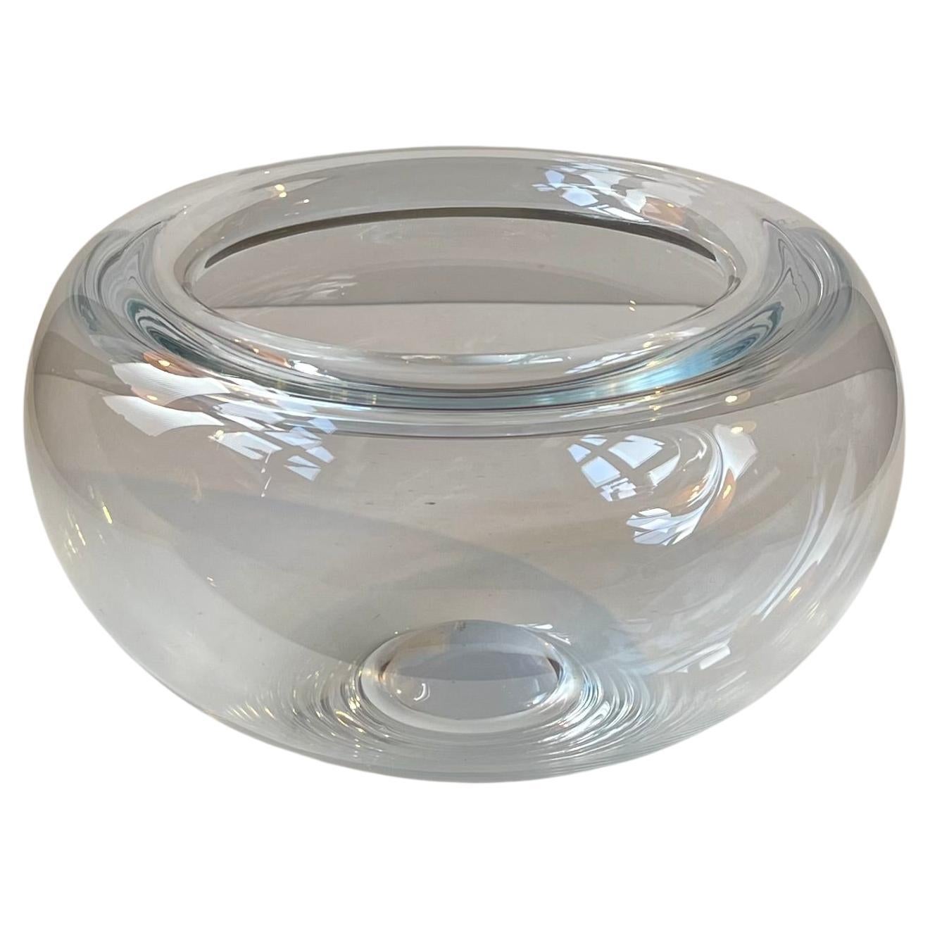 Vintage 'Gold Fish' Glass Bowl by Per Lütken for Holmegaard, 1970s