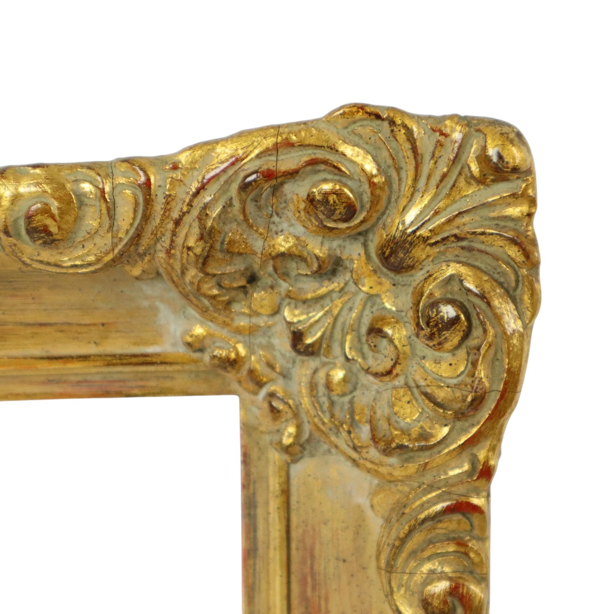 Vintage Gold Frame Barock Stil Classic Kiefer Wood 64x53cm im Angebot 4