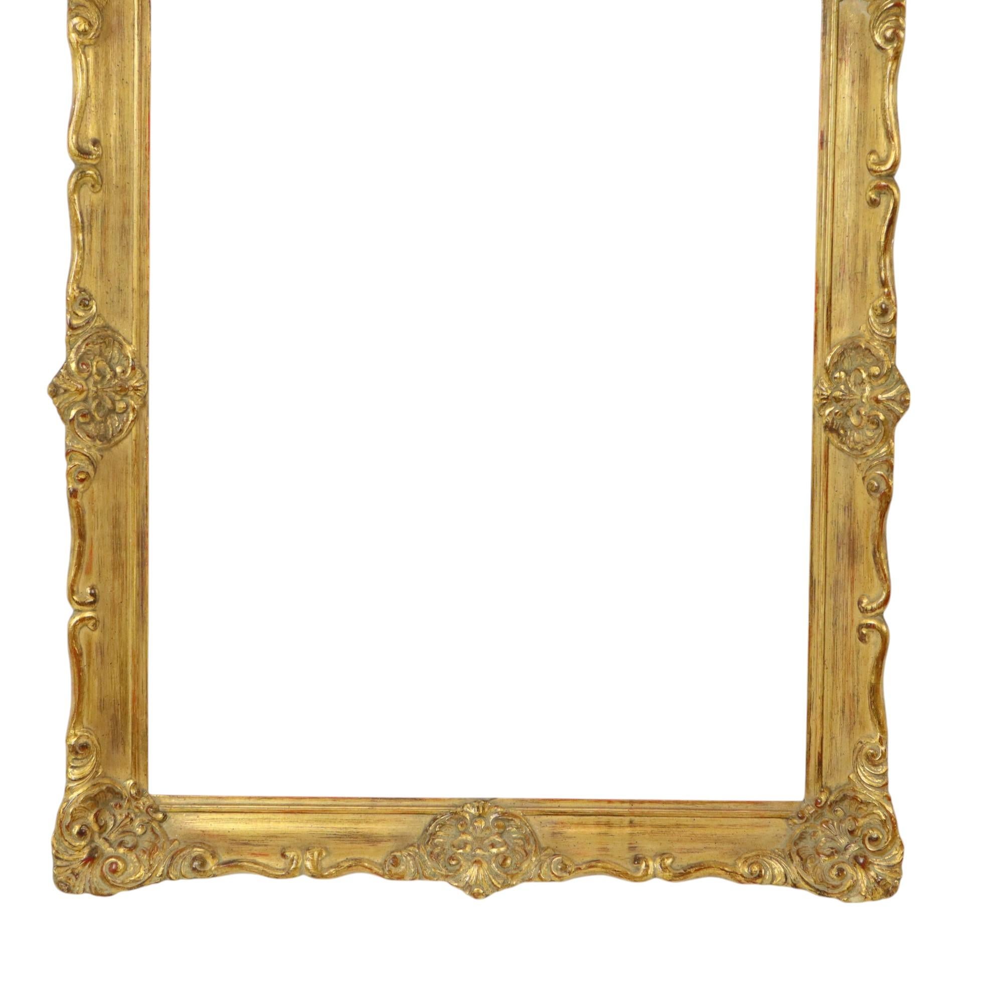Vintage Gold Frame Barock Stil Classic Kiefer Wood 64x53cm (Europäisch) im Angebot