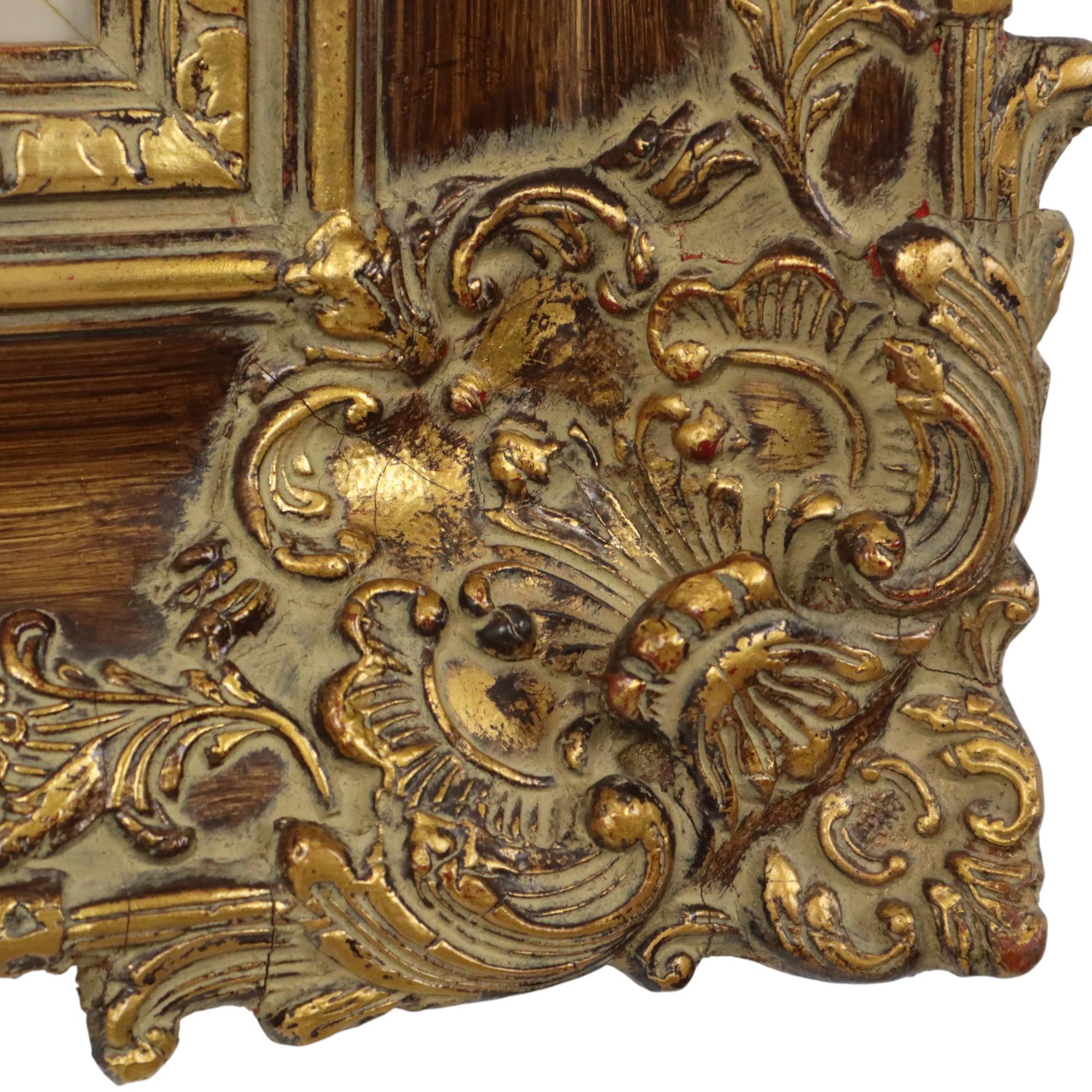 Vintage Gold Frame Barock Stil Klassisch Kiefer Wood 87x77cm im Angebot 8