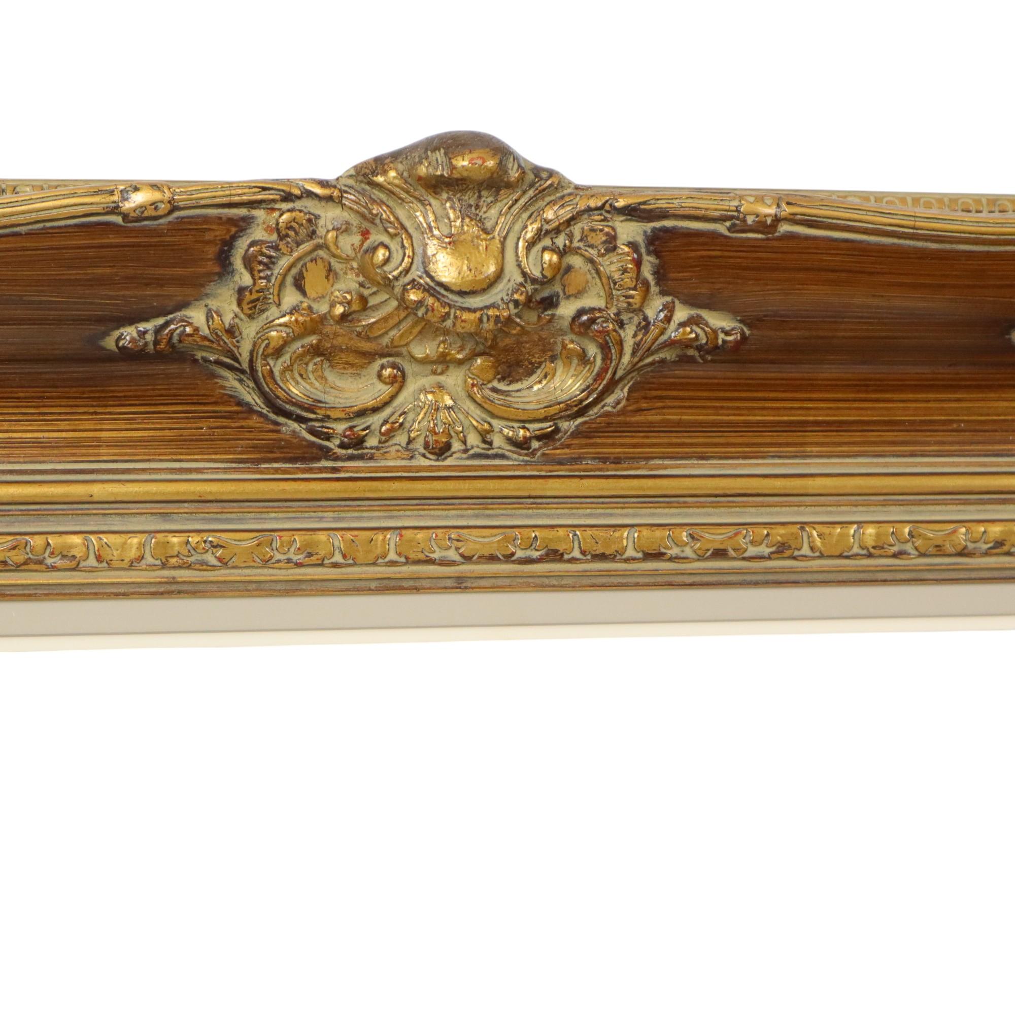 Vintage Gold Frame Barock Stil Klassisch Kiefer Wood 87x77cm im Zustand „Gut“ im Angebot in Poperinge, BE