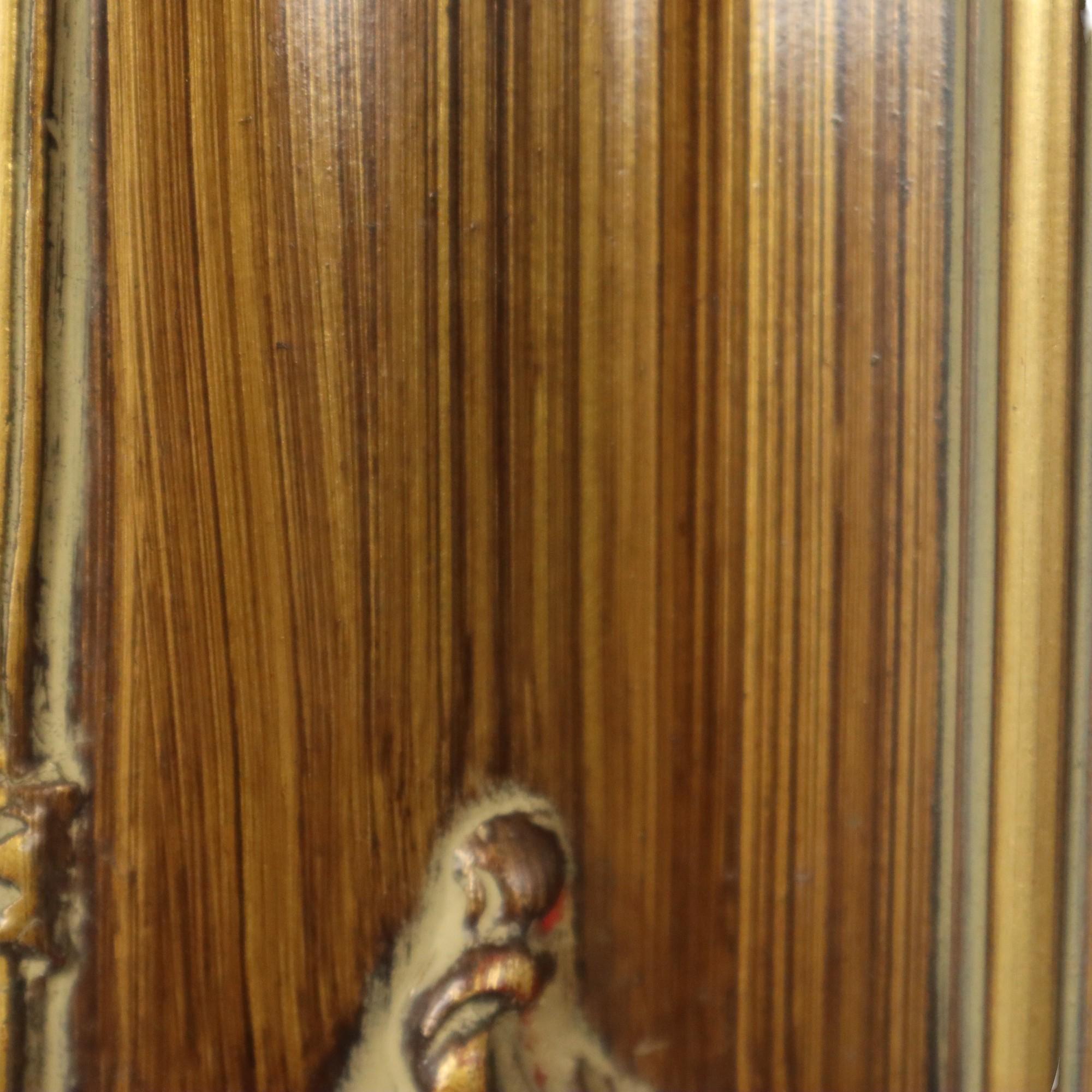 Vintage Gold Frame Barock Stil Klassisch Kiefer Wood 87x77cm im Angebot 2