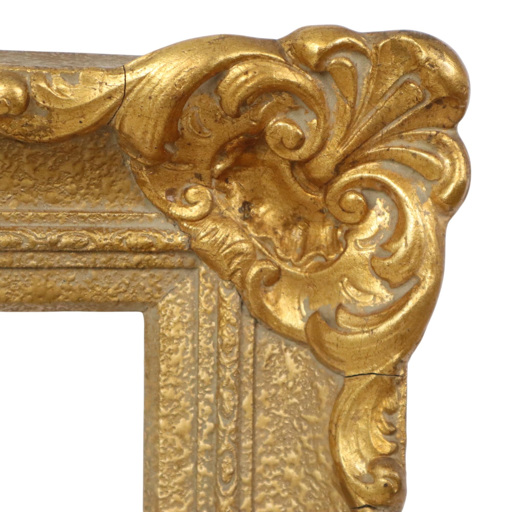 Vintage Gold Frame Barock Stil Holzrahmen Classic 69x59cm im Zustand „Gut“ im Angebot in Poperinge, BE