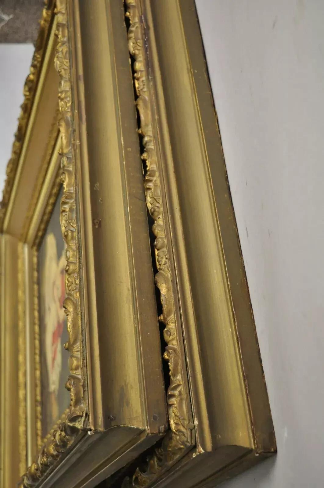 Vintage Gold Frame Hans Volkmann Art Print Little Princesse Girl Lord Seaham Boy en vente 4