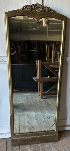 Vintage Louis XV Style Gold Gilt Floor or Full Length Dressing Mirror