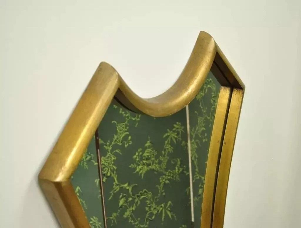 Vintage Gold Giltwood Hollywood Regency Schlüsselloch geformt Wandspiegel im Zustand „Gut“ im Angebot in Philadelphia, PA
