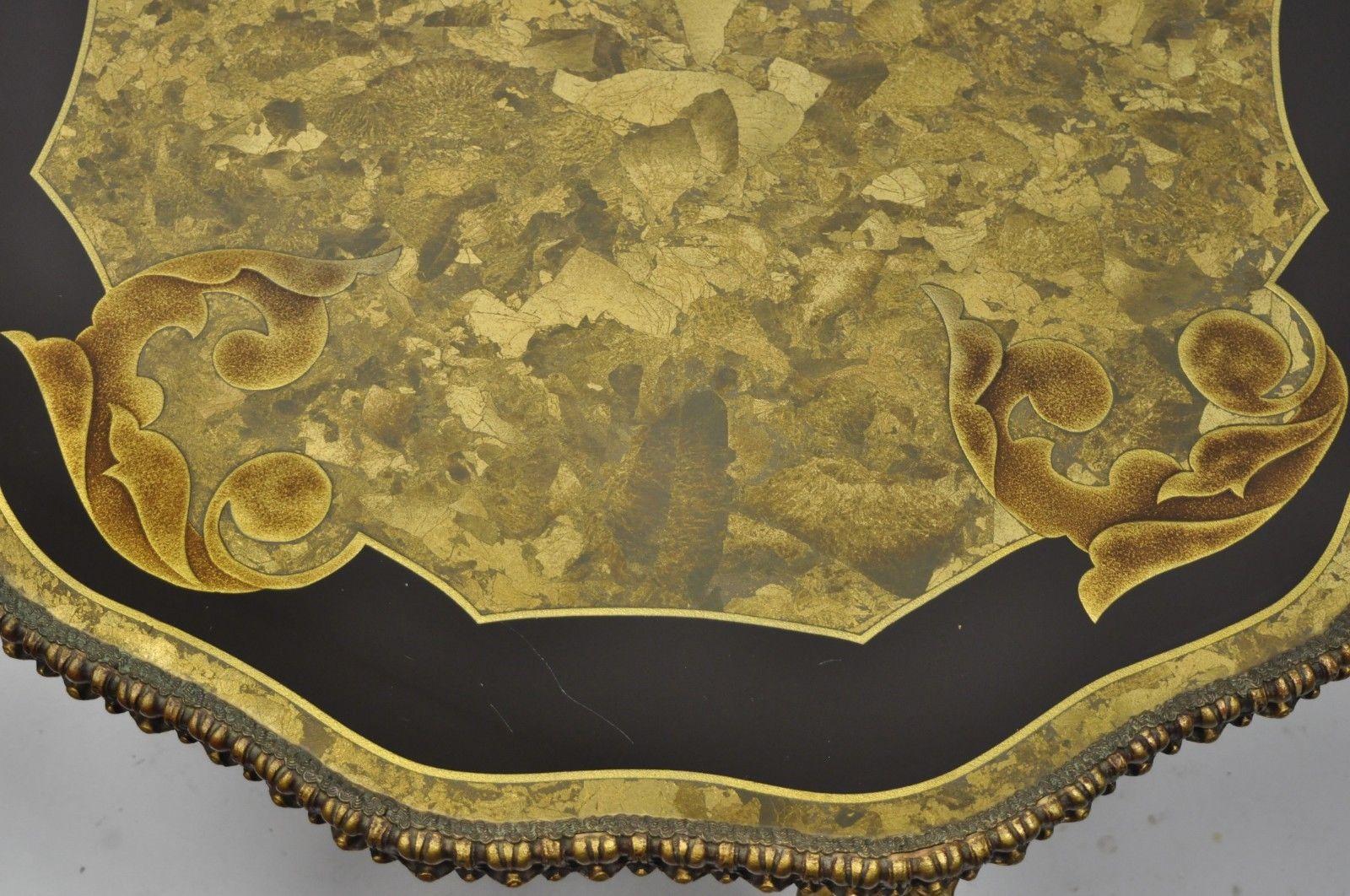 vintage gold coffee table