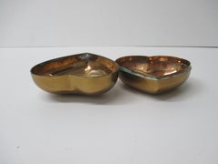 Vintage Gold Jewelry Box in the Shape of a Heart
