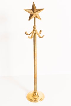 Vintage Gold Jewelry Hanger Stand with Star, Europe, 1960s
