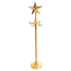 Vintage Gold Jewelry Hanger Stand with Star, Europe, 1960s