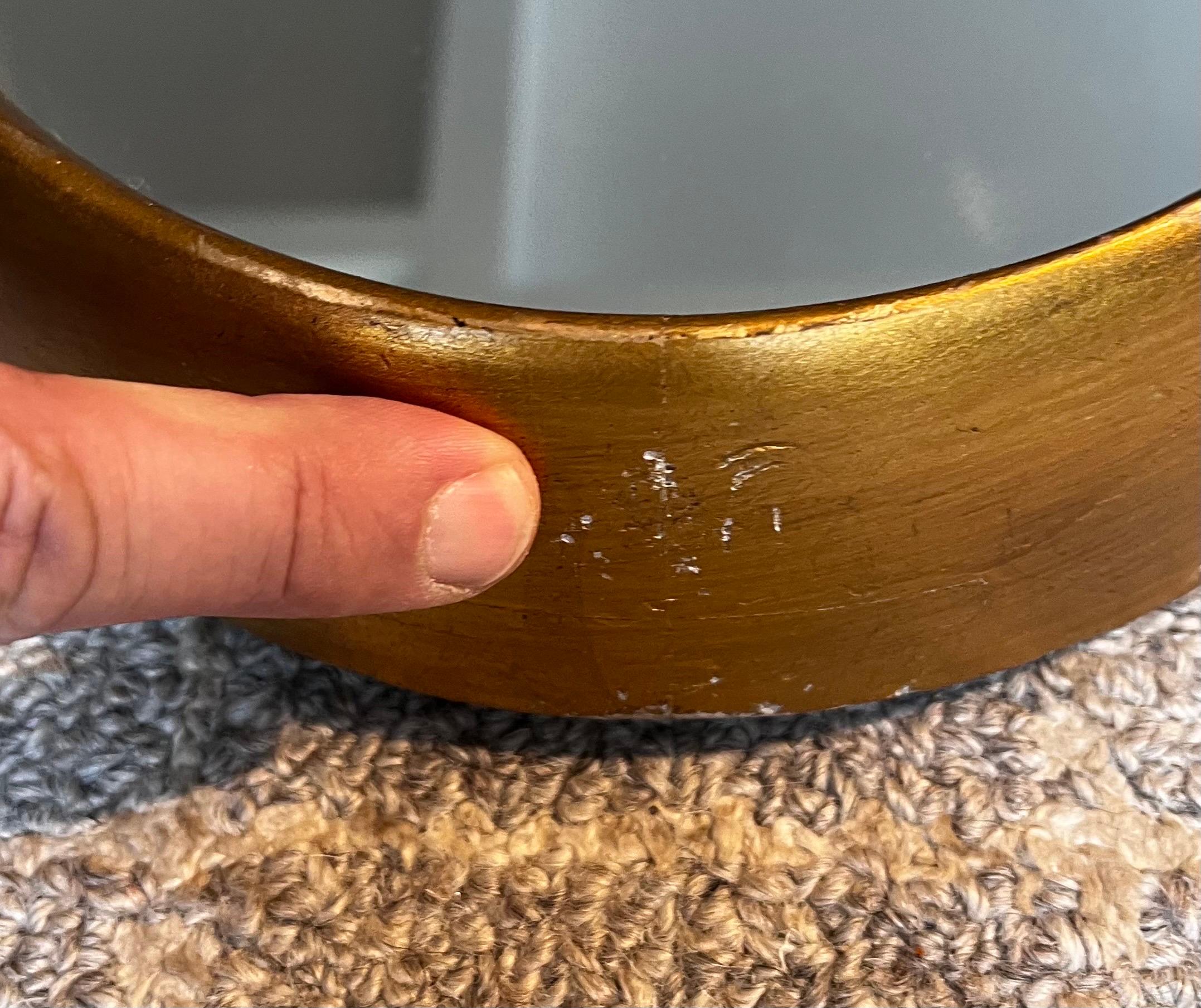 Espejo entrelazado ovalado doble vintage en pan de oro de LaBarge, c. 1950 en venta 4