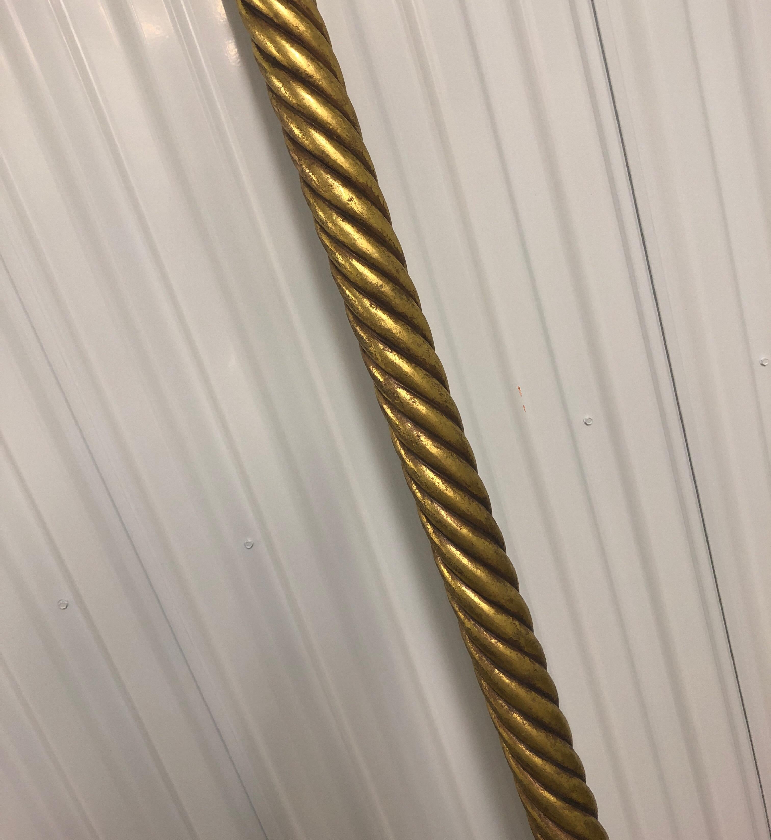 gold leaf curtain rod