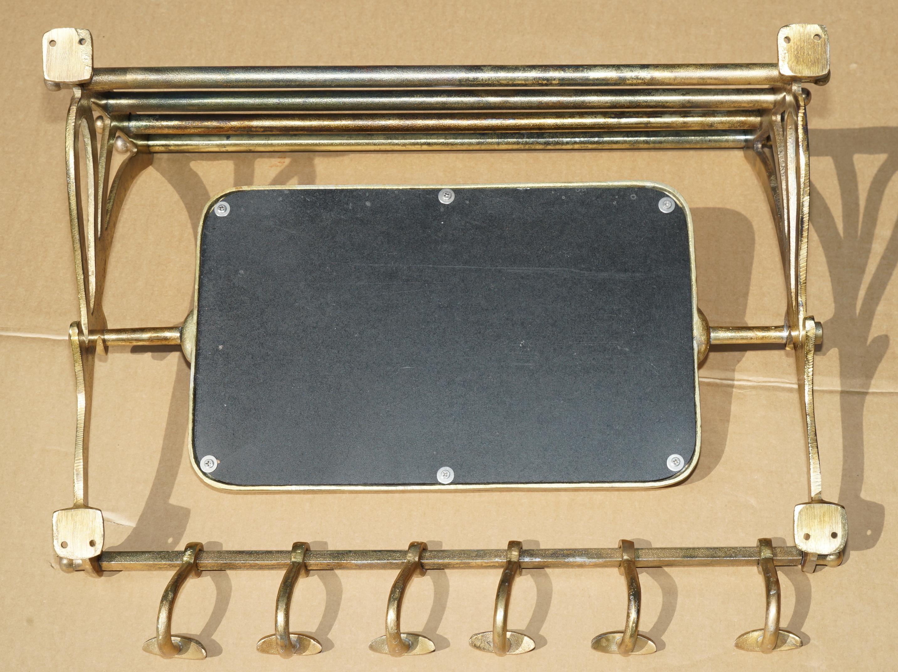 Portabagagli PORMANTEAU FOGLIE D'ORO e SPECCHIO CHEVALE PER L'INGRESSO in vendita 2