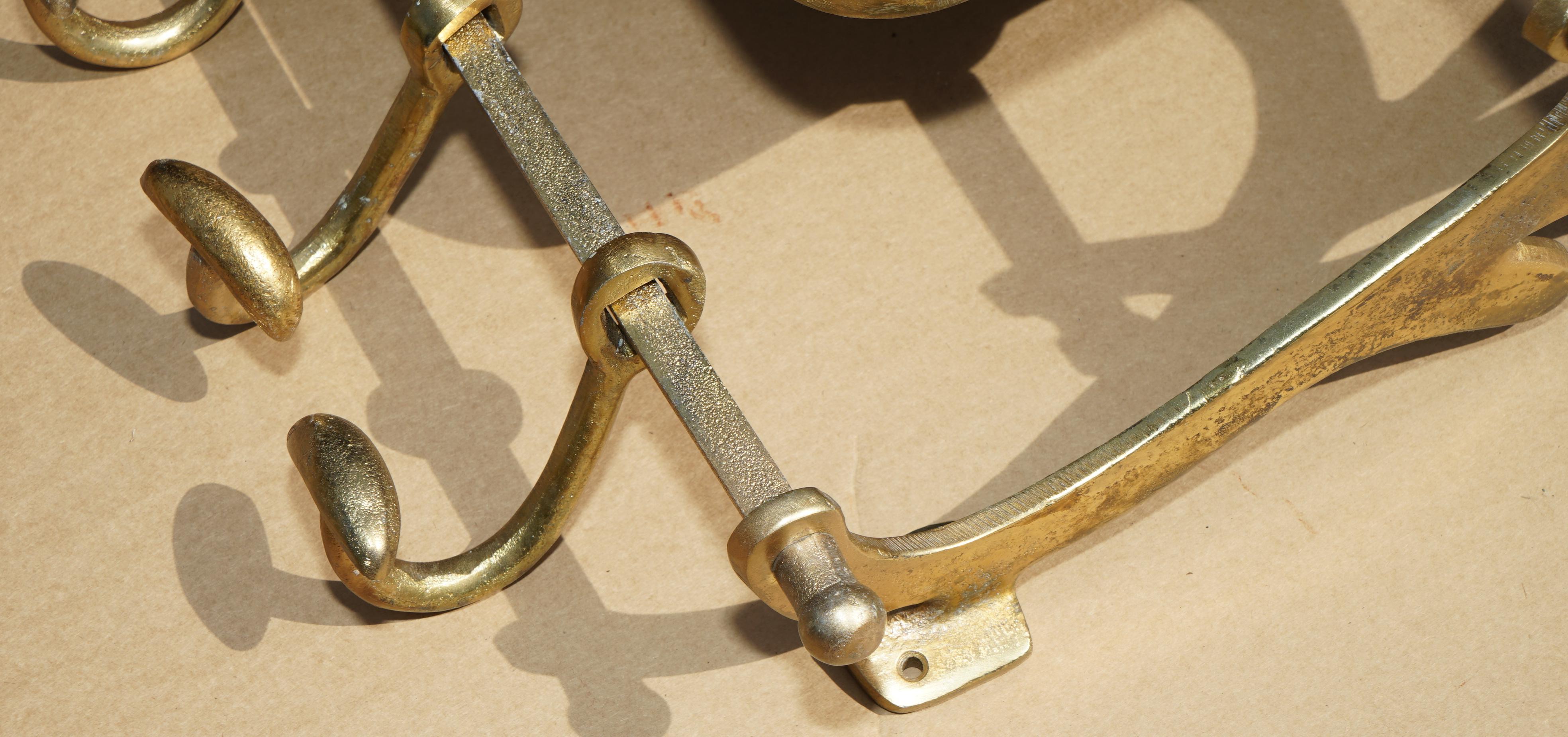 XX secolo Portabagagli PORMANTEAU FOGLIE D'ORO e SPECCHIO CHEVALE PER L'INGRESSO in vendita