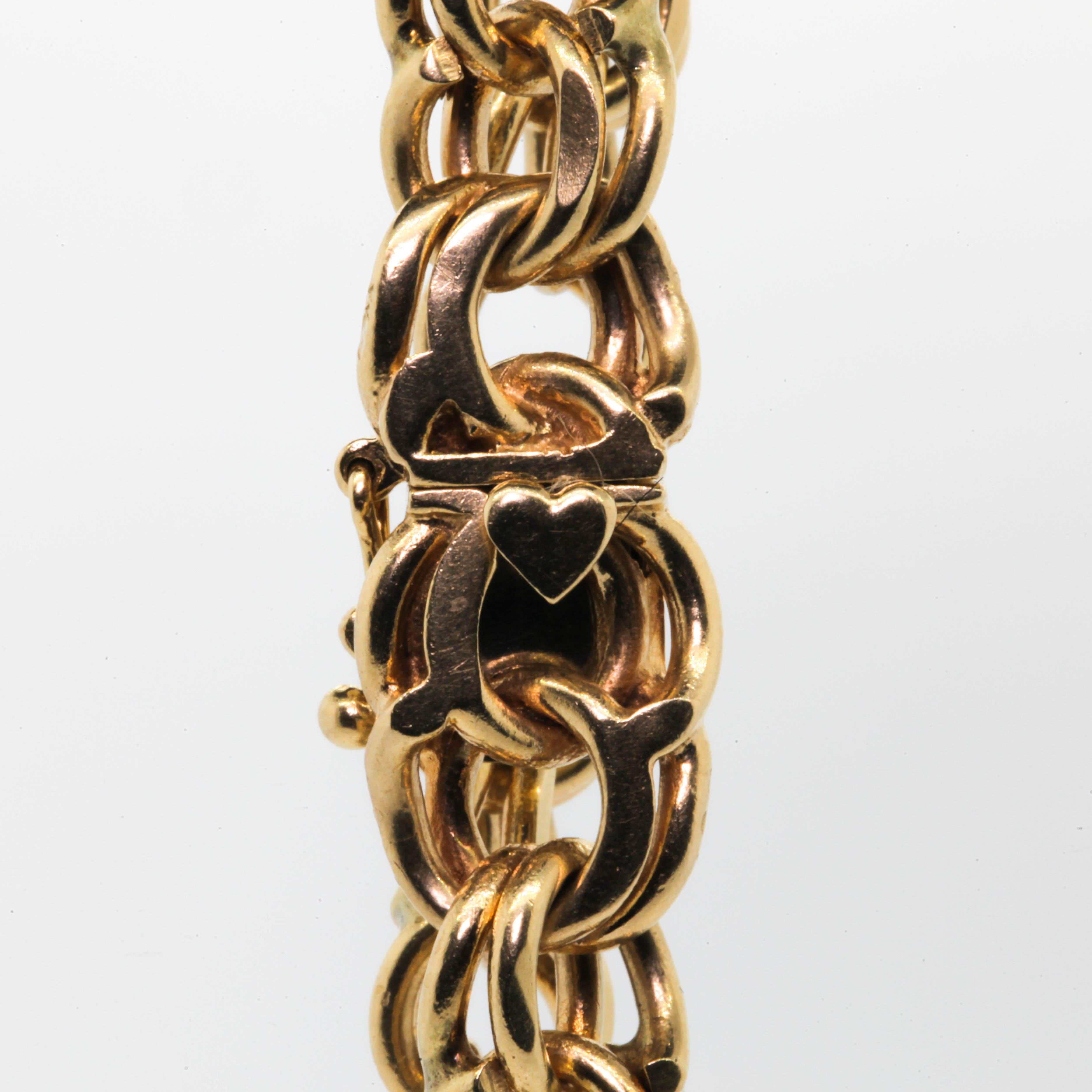 Modern Vintage Gold Link Bracelet