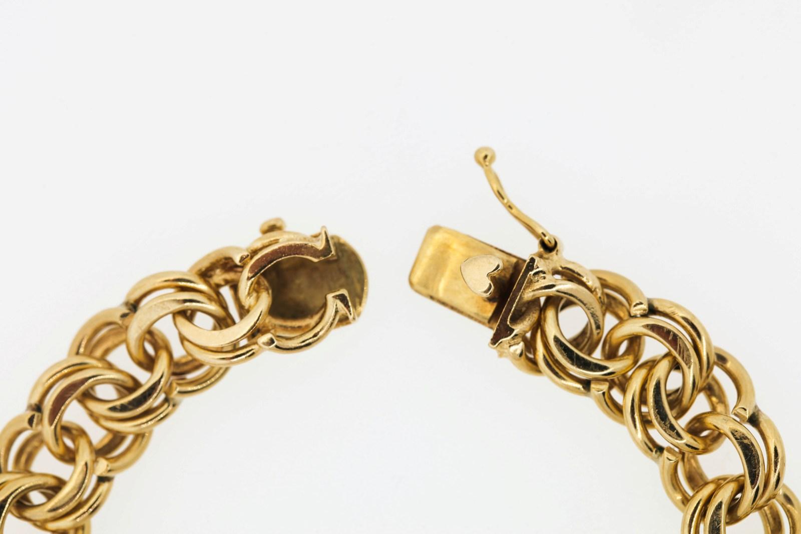 Vintage Gold Link Bracelet 1