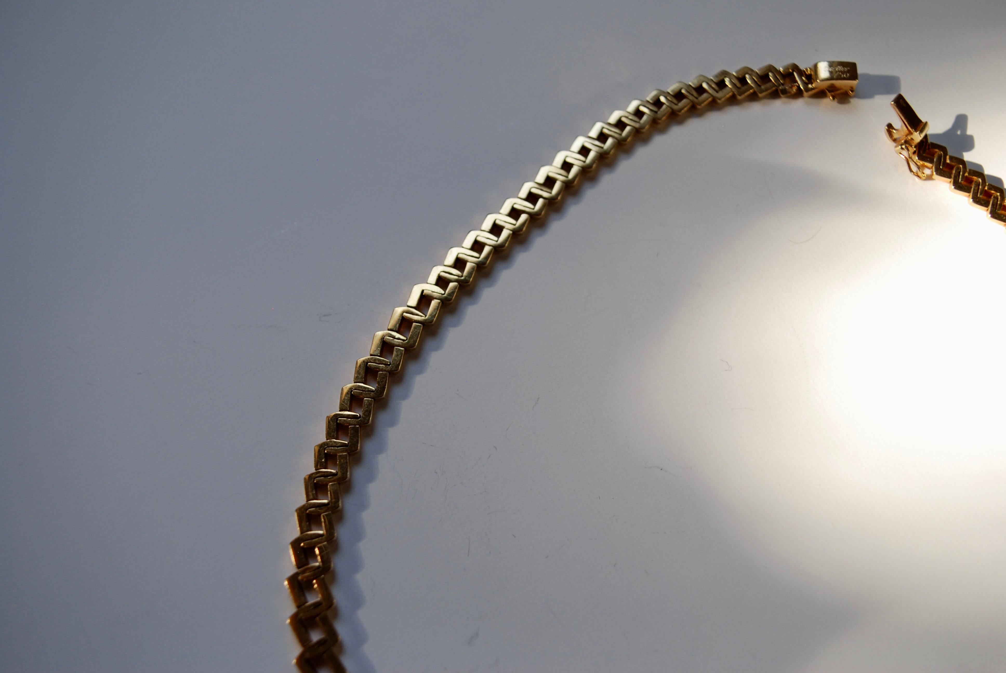 Collier vintage à maillons en or de Cartier Bon état - En vente à London, GB