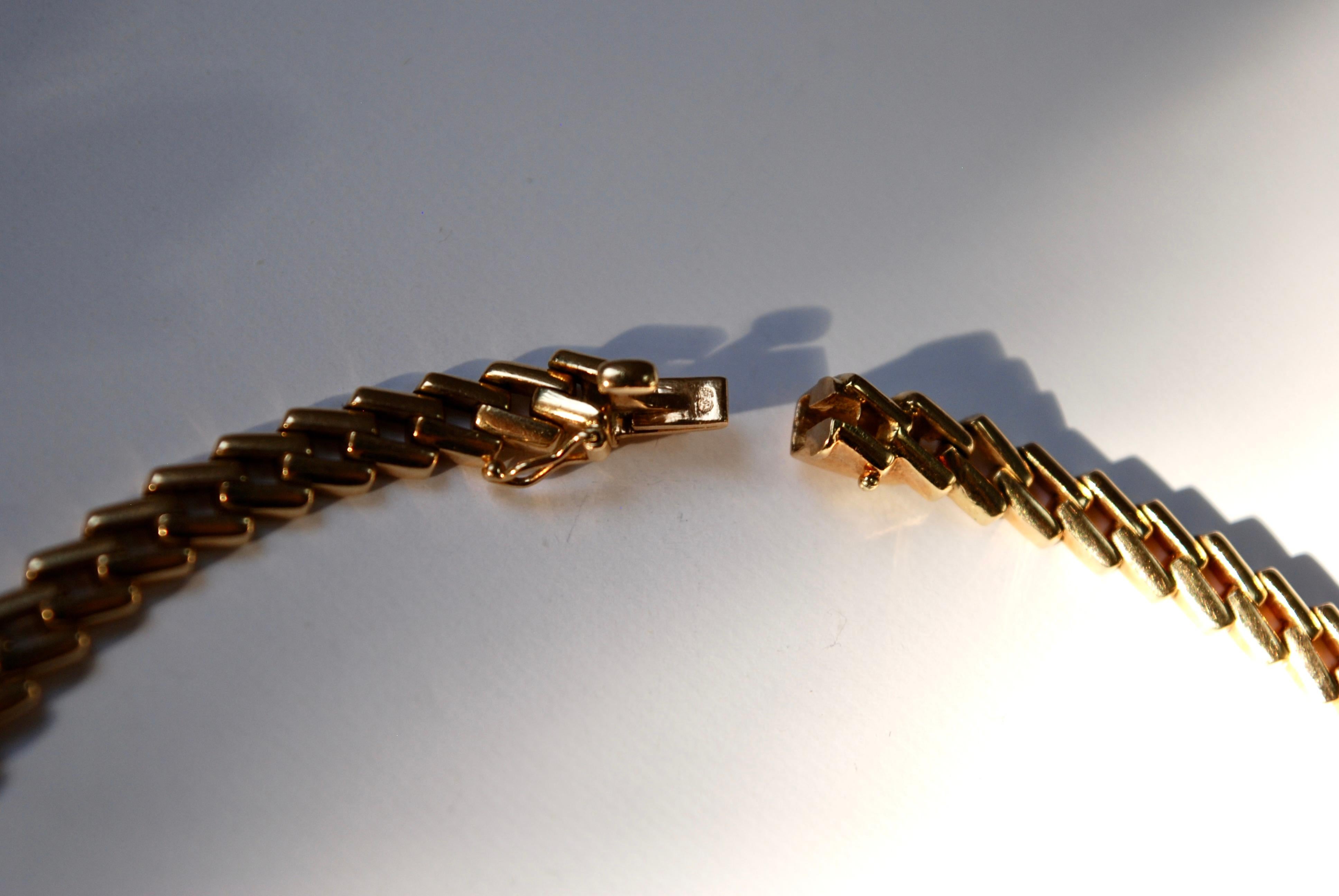 Collier vintage à maillons en or de Cartier en vente 2