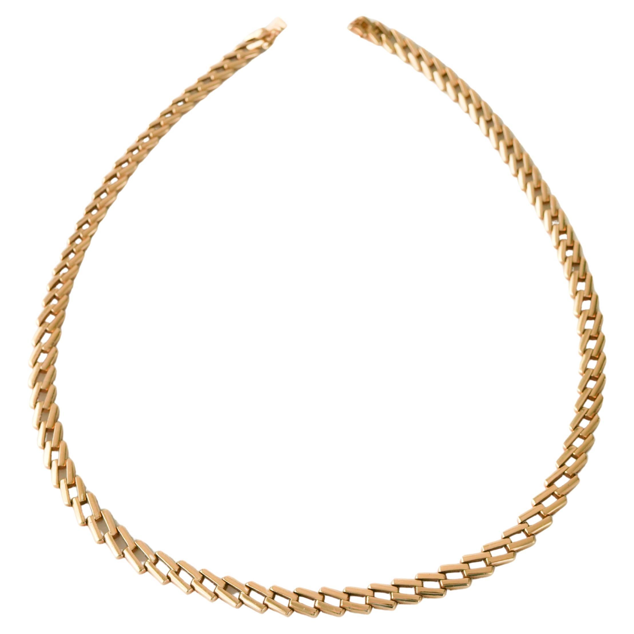 Vintage Gold Link Cartier Necklace