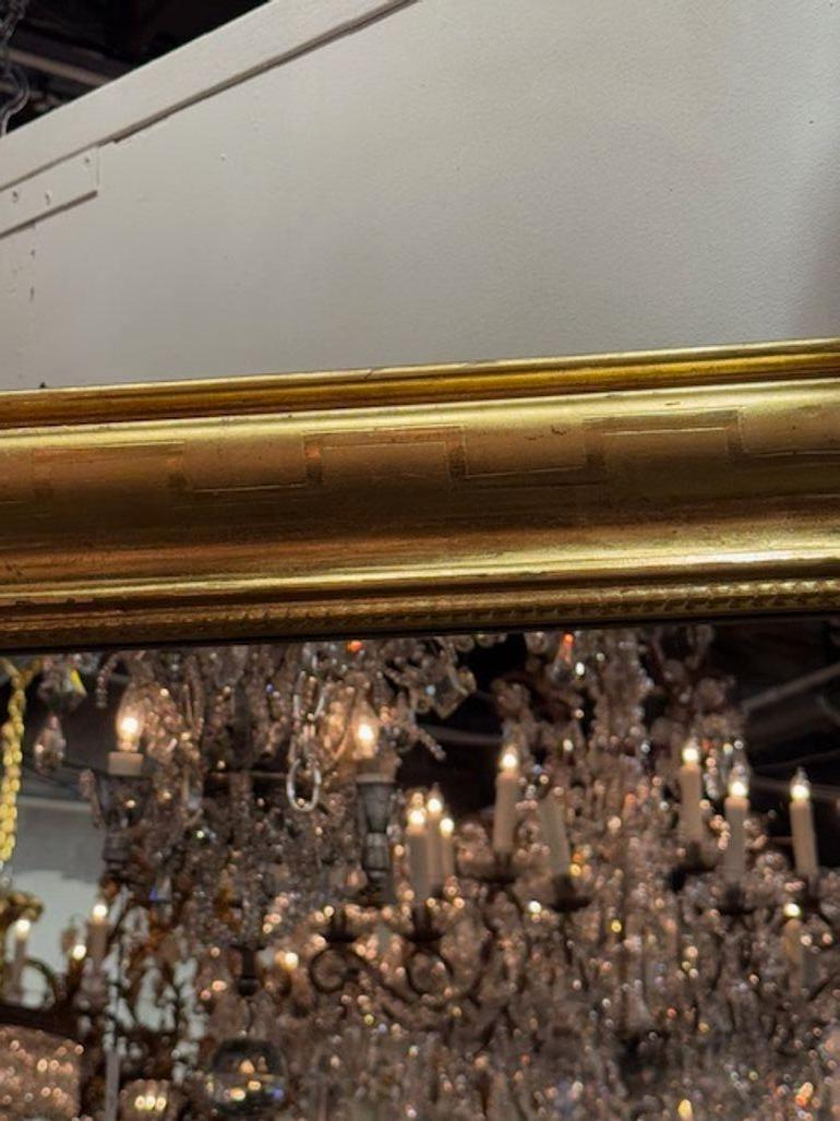Louis-Philippe Miroir Louis Philippe vintage avec motif de clé grecque en vente